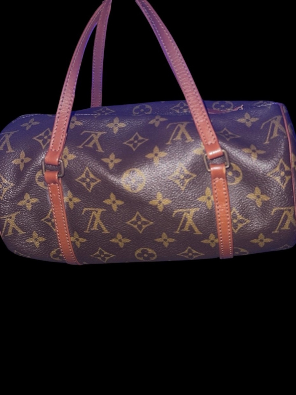 Authentic Louis Vuitton 1883 Brown Monogram Canvas Papillon Barrel Bag - Picture 2 of 14